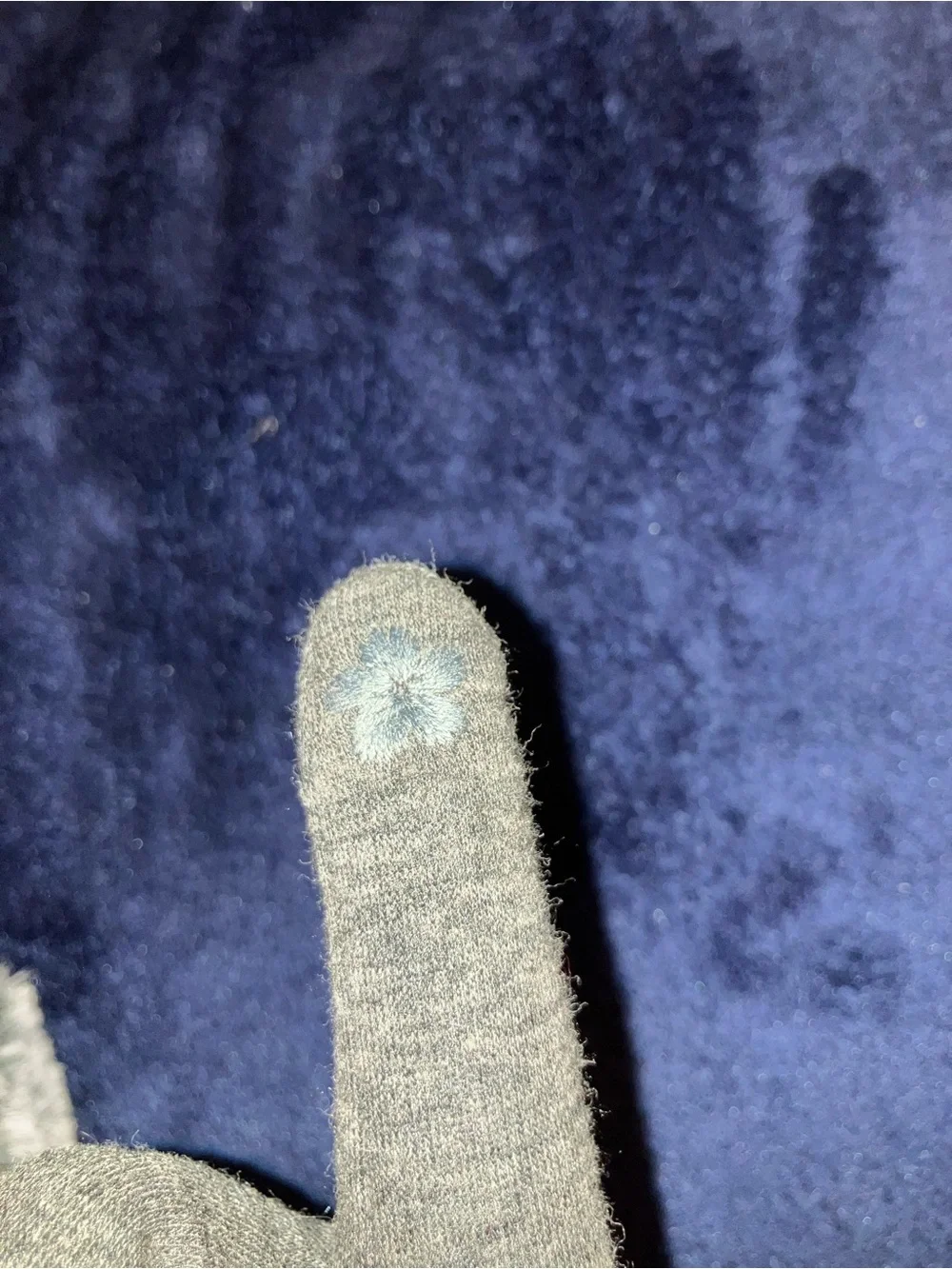 Fur and Rhinestone Winter Gloves